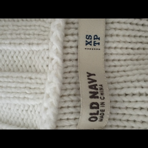OLD NAVY cream button up sweater - Picture 2 of 4
